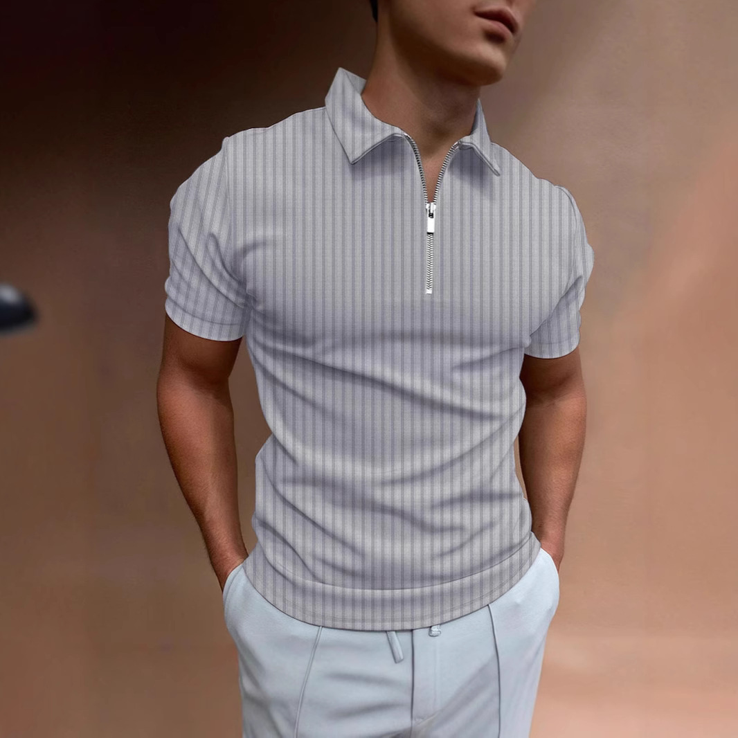 Men's POLO shirts, summer high-end shirts, casual tops, T-shirts, trendy brands, men's slim-fit half-sleeved shirts, short-sleeved shirts Application Scenario