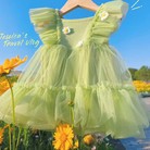 女童裙子夏季2023新款夏天裙子女孩公主裙洋气小童花朵连衣裙代发