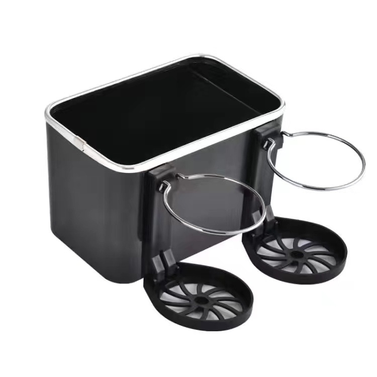 Tiktok the same car multi-functional water cup holder creative armrest box pumping paper box storage box Car tissue box Item Picture