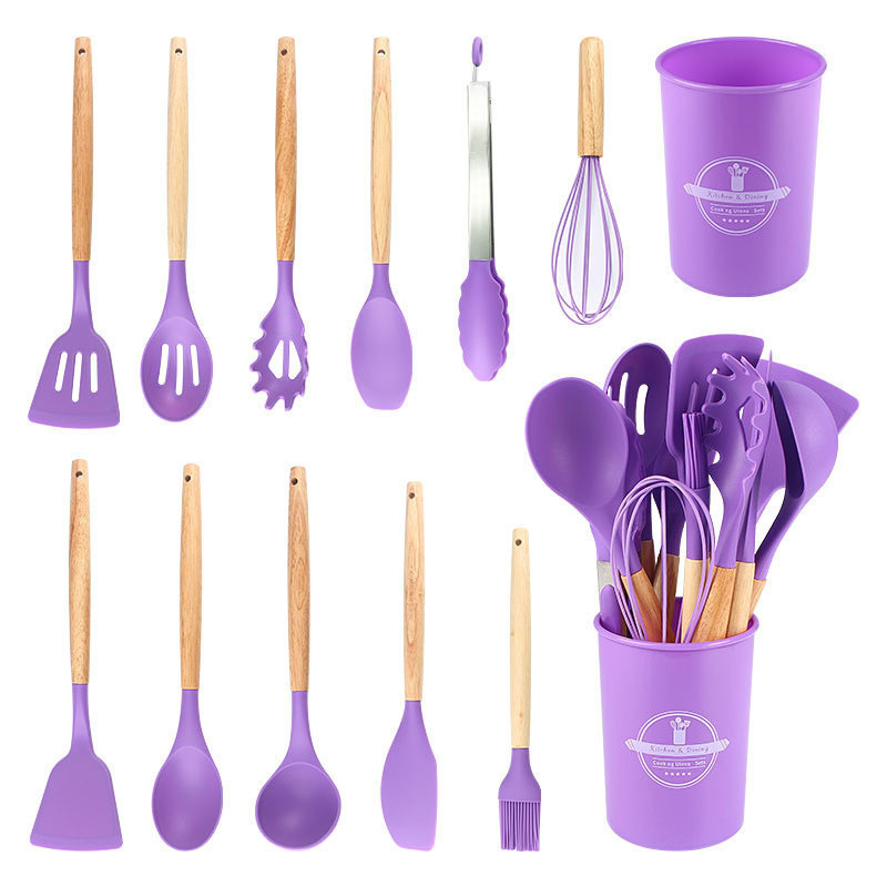 أحد عشر مجموعة من أطبخ السليكون، مجرفة طهي ببراميل منزلية Specification image