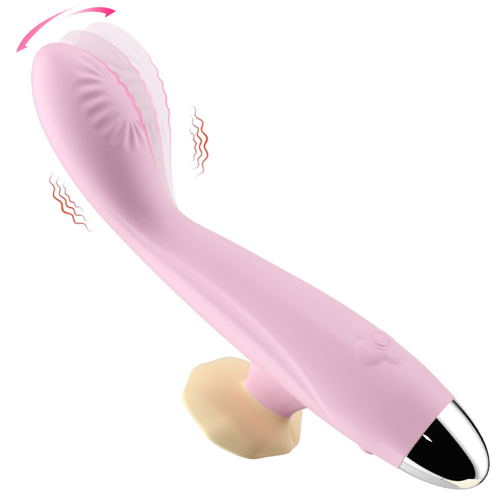 Rose finger picking stick G-spot stimulation vibration female massager charging masturbation female sex toy details Picture