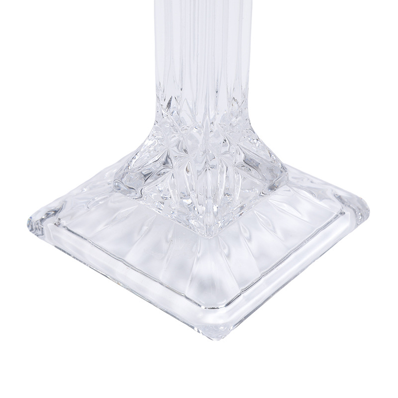 Retro crystal glass candlesticks, light luxury and romantic candlelight dinner props, home dining table decoration ornaments Specification image