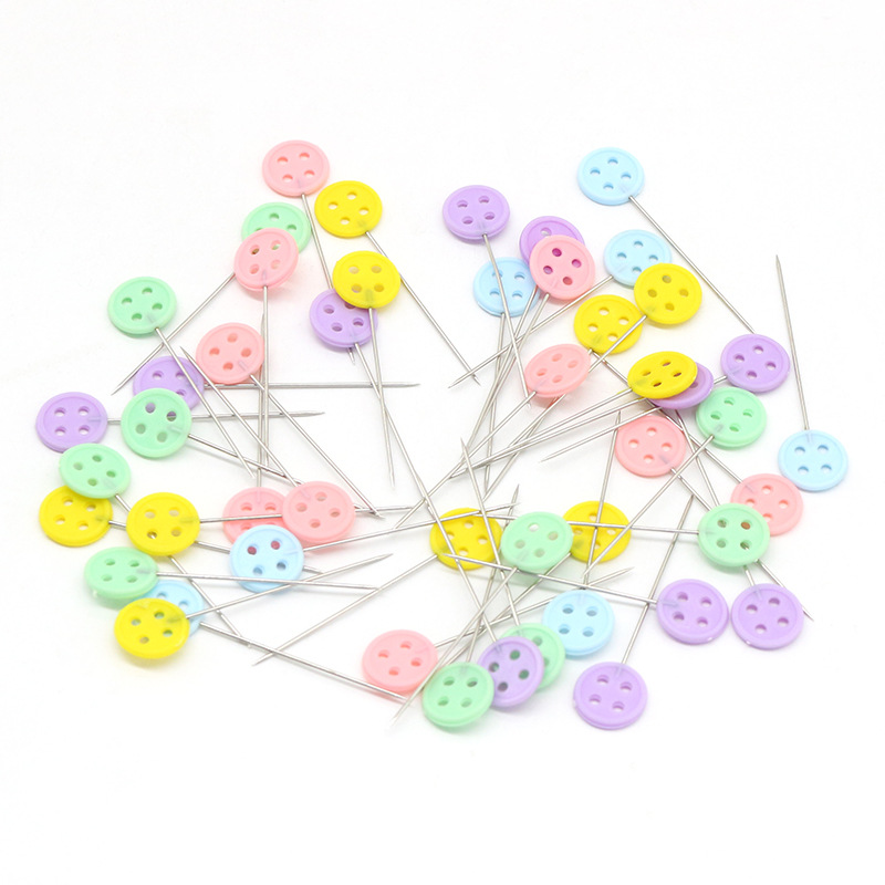 Fabricante al por mayor button pajarita pin 100 PCS 200 PCS clothing stand cut manual posicionado bead pin pin de cabeza plana Item Picture