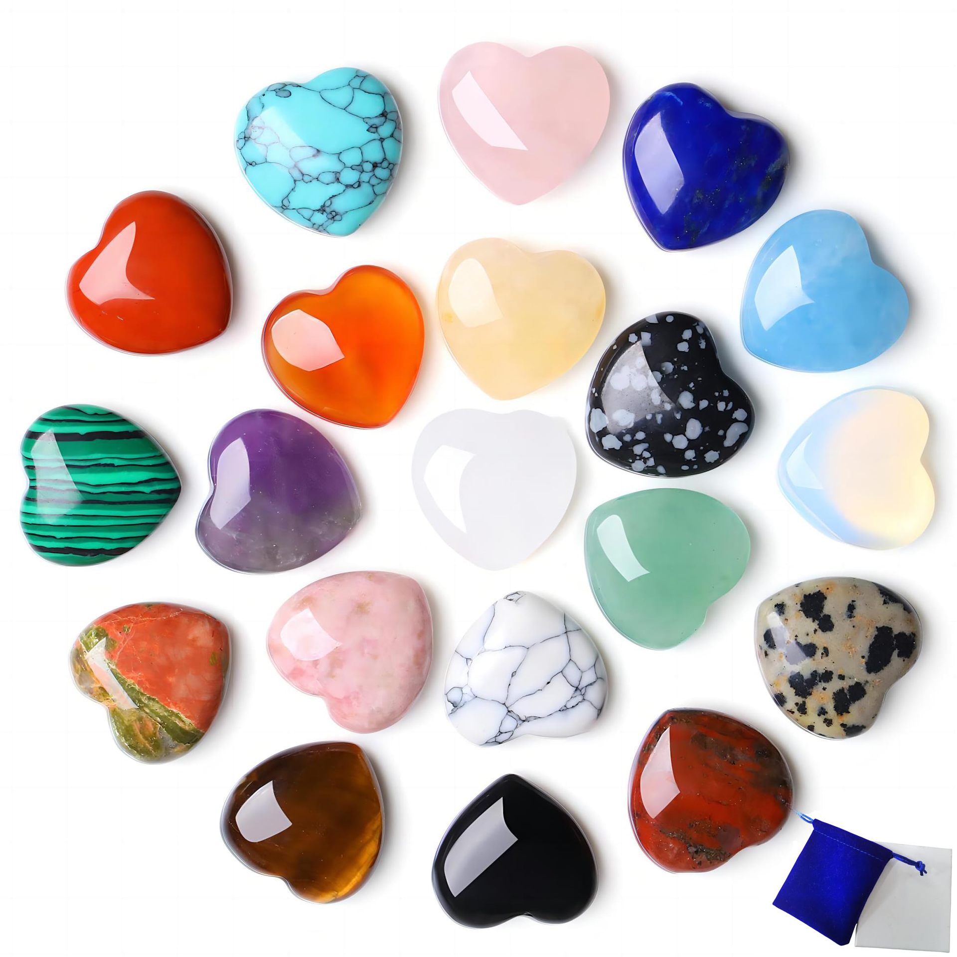 跨境爆款桃心爱心水晶2cm心形天然石批发水晶diy饰品配件掌心石详情6