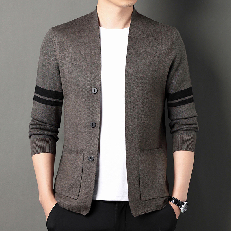 2023's best-selling men's fashion, high street style, casual, versatile, simple and youthful cardigan, sweater, knitted sweater, men's top Application Scenario