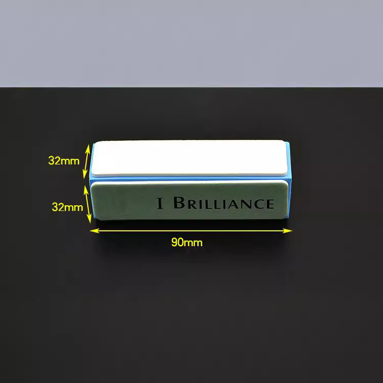 In-stock gold and silver cultural and artistic tools, polishing and polishing plates, green and white Bodhi polished square blocks, four-sided polished blocks, diamond sand Specification image