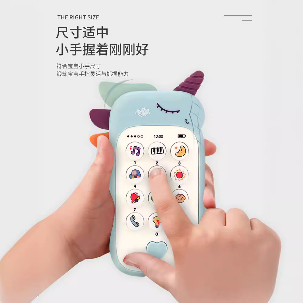 Baby mobile phone toys wholesale, baby kids toys, music early education and intelligence telephones, children's simulation telephones details Picture