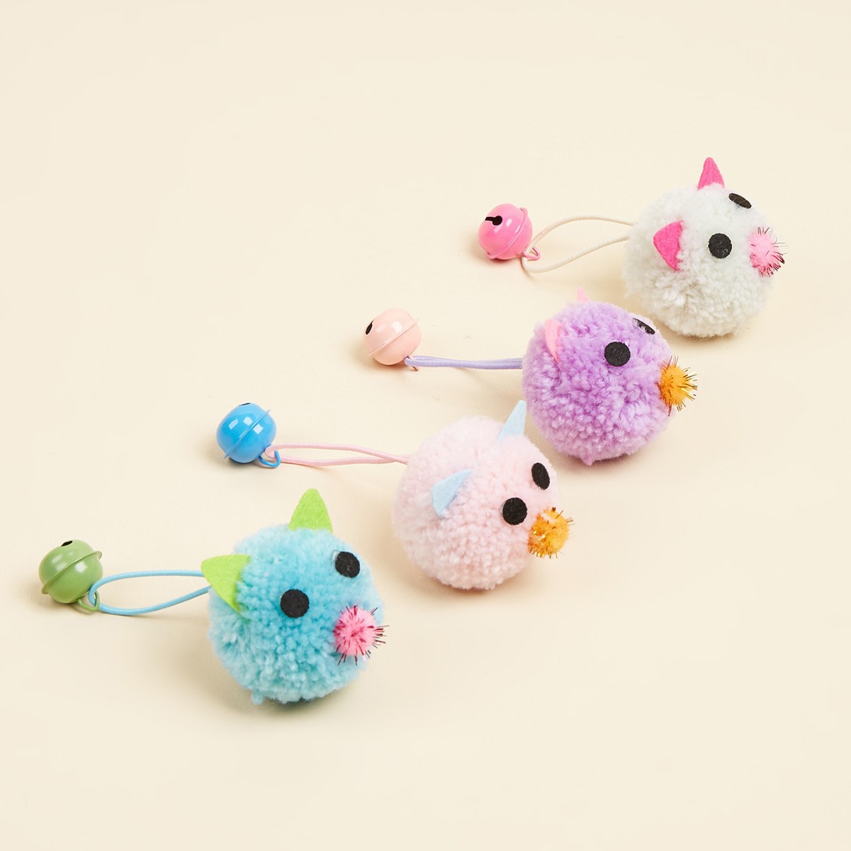 Pet supplies, cat toys, cross-border cute mouse toys, bells, self-entertainment and boredom, cat toys factory wholesale prices details Picture