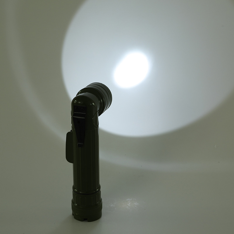 LED tactical flashlight, color light, elbow light, work light, L-shaped flashlight 2AA, flashlight 2D, factory direct sales Specification image