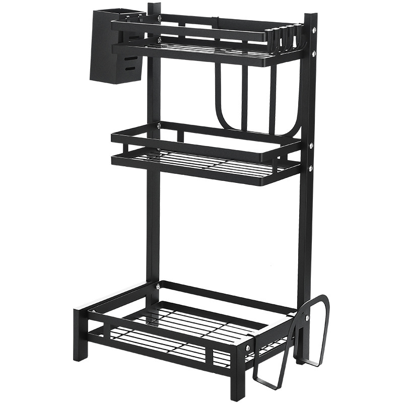 Black carbon steel shelves in the kitchen Item Picture