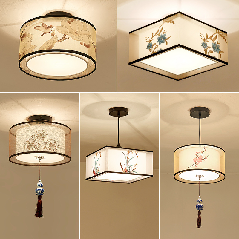 Chinese-style small pendant lamps for balconies, foyers, passageways, and ceiling lamps for living rooms, bedrooms, and dining rooms details Picture