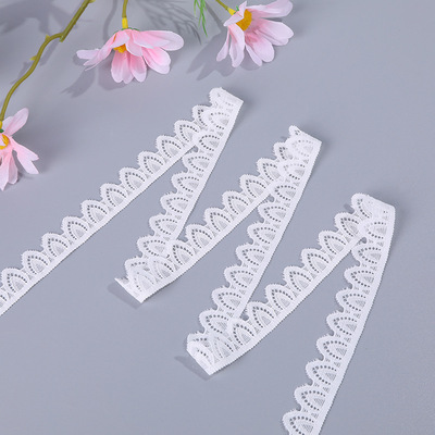 New elastic semi-oval lace-trimmed dress as wedding dress processing accessories details Picture