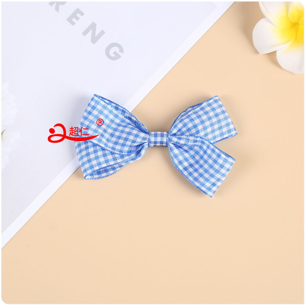 Hand-Made Bows Japan And South Korea Hair Accessories Gift Clothing Accessories New Retro Plaid Small Fresh Bows Can Be Produced Specification drawing