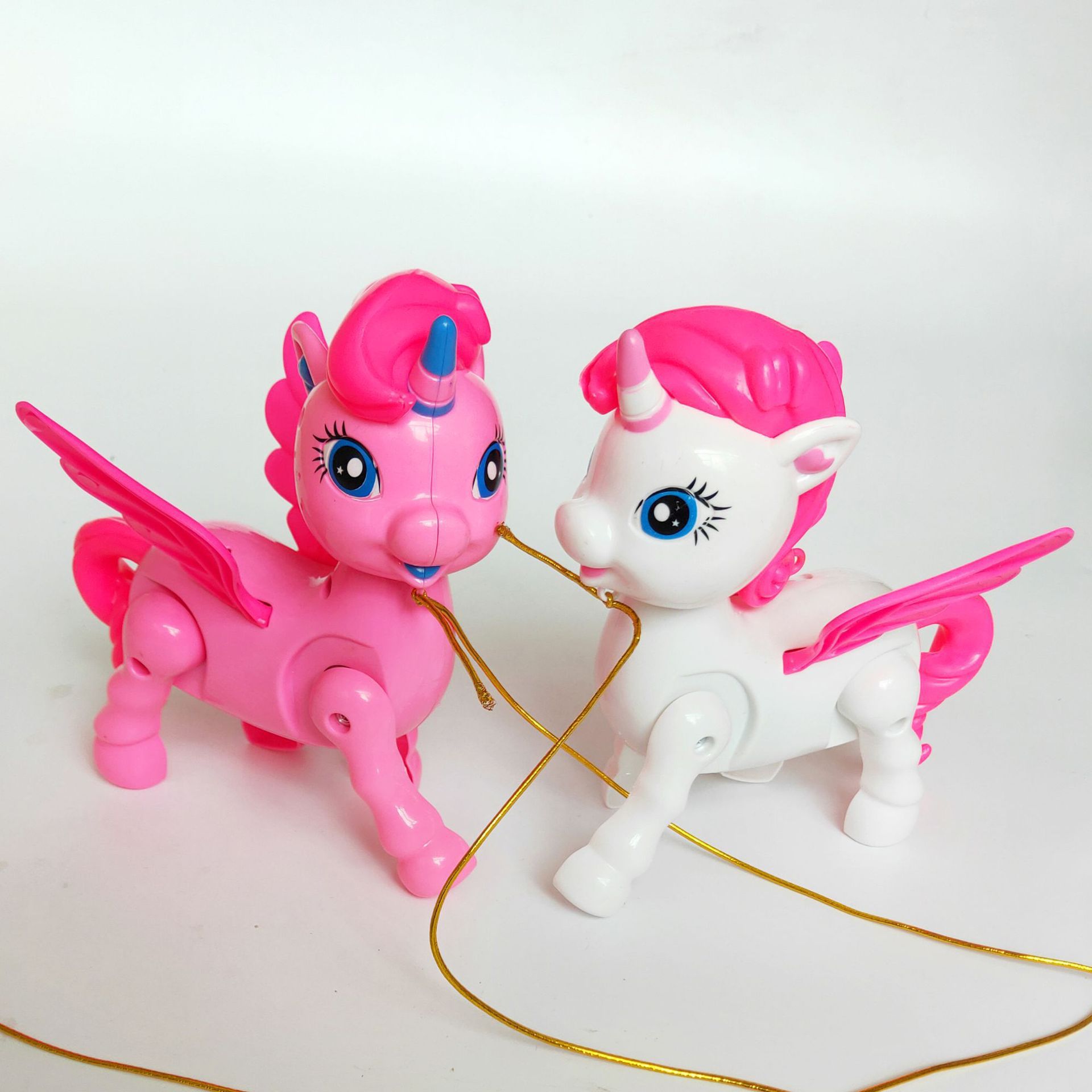 New Rope Creative With Light Music Electric Walking Unicorn Animal Stalls Children Automatic Toys Wholesale Specification drawing
