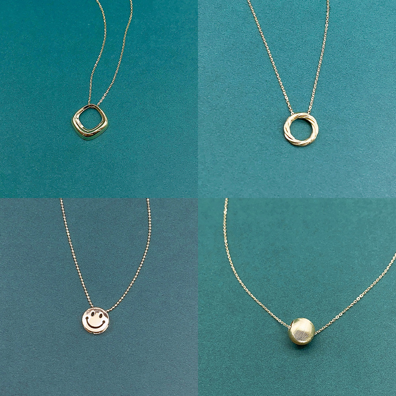 S925 silver necklace simple new fashion necklace temperament small round ball fine collarbone chain niche trend accessories details Picture