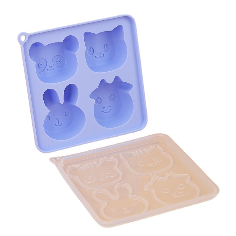 Cartoon silicone cake mold diy Mousse cake oven baking mold Steamed egg pudding tool ice cream ice mold Item Picture