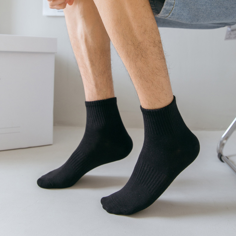 Calcetines de suelo one piece suplex calcetines de hombre calcetines deportivos de caña media transpirable negro blanco pareja medias de hombre y mujer medias de baloncesto primavera verano calcetines slim one piece suplex pic 13