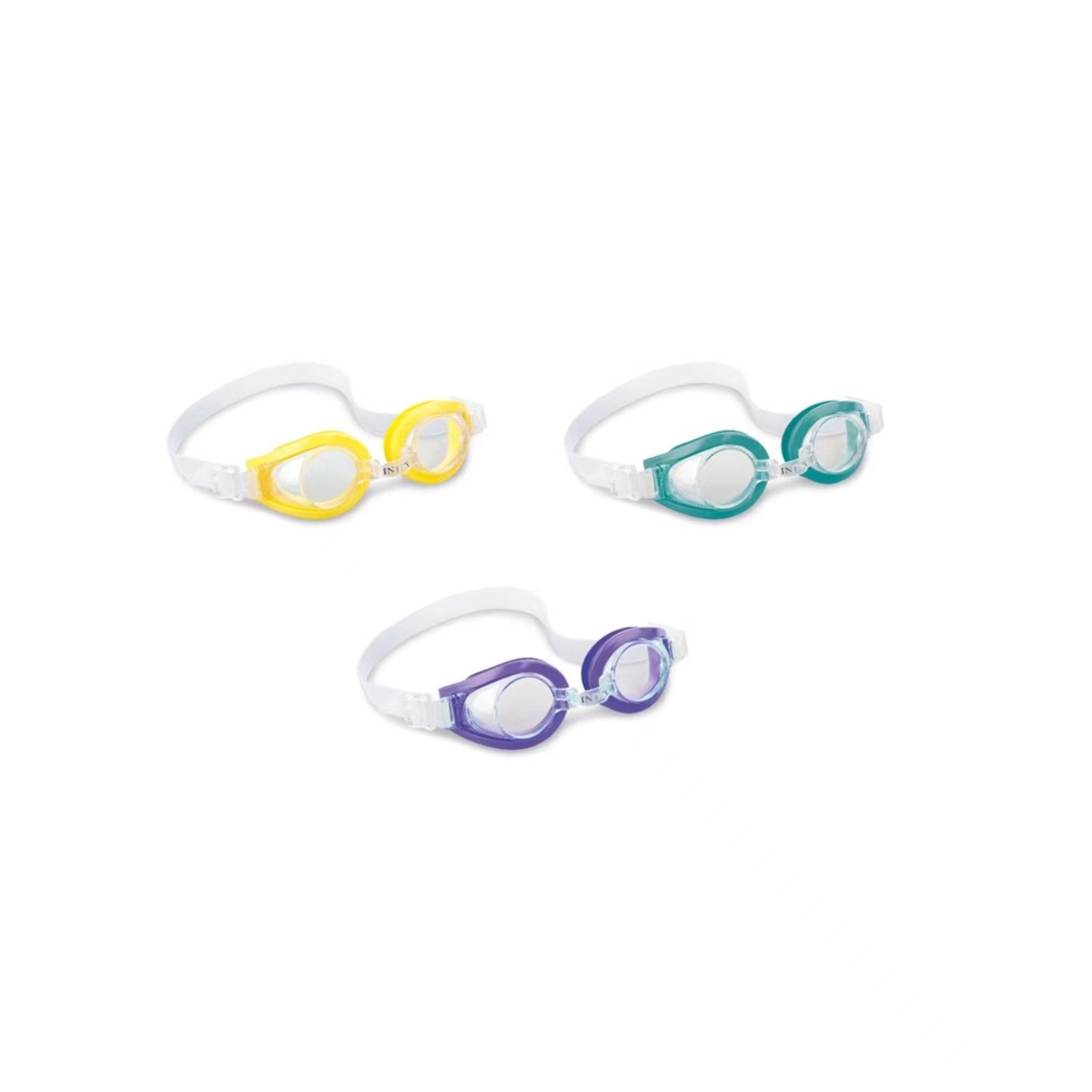 INTEX 55602儿童泳镜护目镜防水防雾大框游泳眼镜男童女童小孩潜水装备