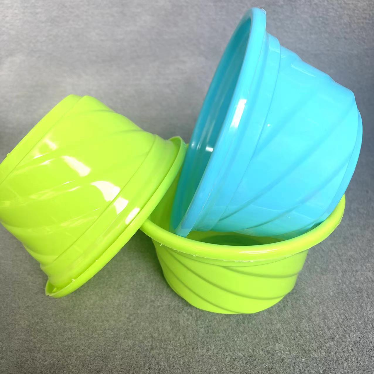 波纹花盆批发绿萝绿植花卉花盆新款波纹花盆盆养塑料加厚批发