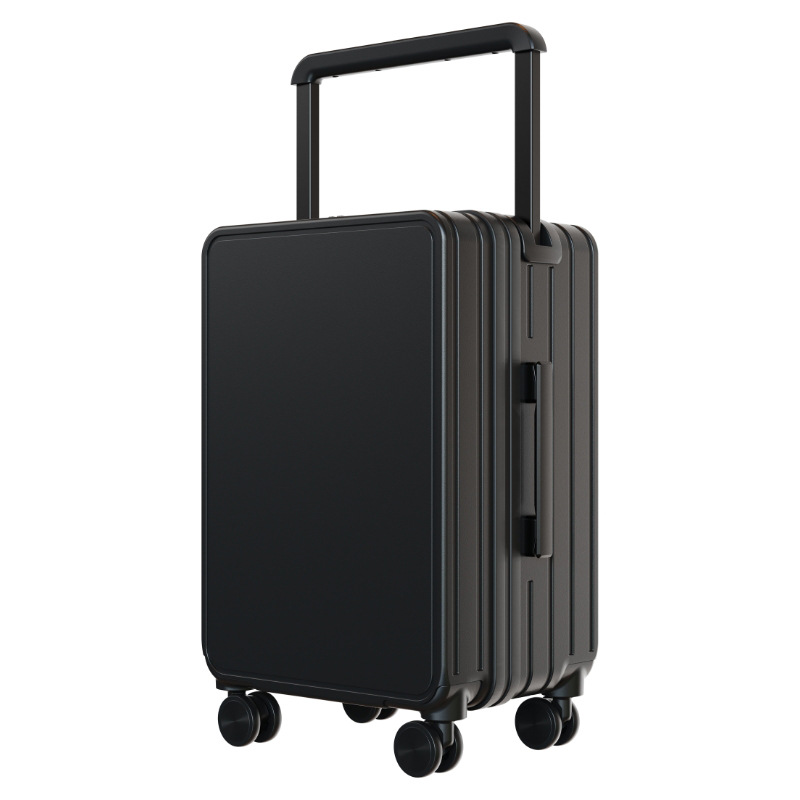 Large Capacity Wide Drawbar Box Fashion Business Trip 20 Inch Boarding Box Universal Wheel Silent Luggage Usb Charging Item Picture