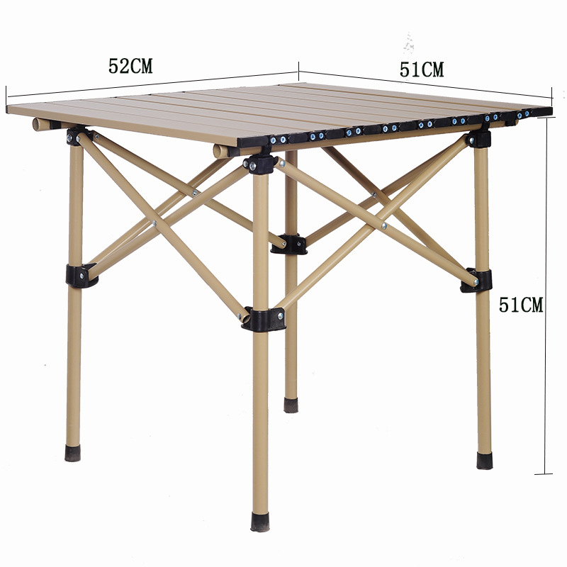 Wholesale of outdoor folding tables, casual portable camping egg roll tables, night market stalls, picnic and camping table and chair sets Item Picture