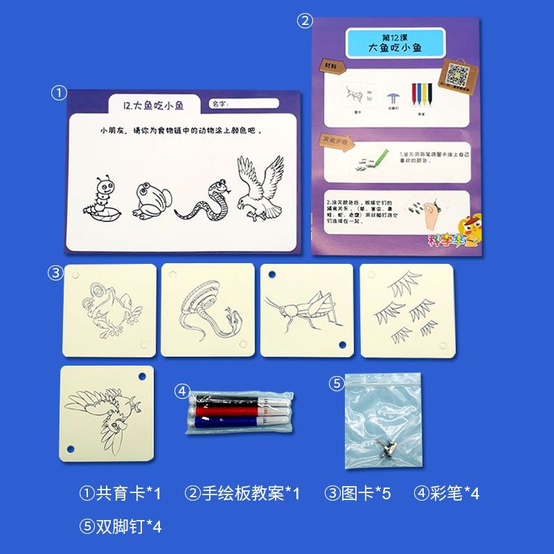 وتأكل الأسماك الكبيرة الأطفال الصغار في رياض الأطفال (StEM)، وهي ألعاب الأطفال (DIY) الحرفية Application Scenario