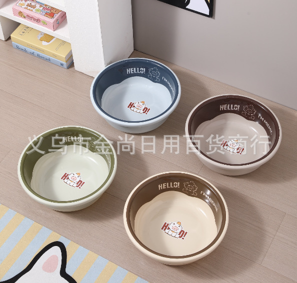 Cute cartoon plastic washbasins, household baby basins, laundry basins, student dormitory water storage washbasins pic 3