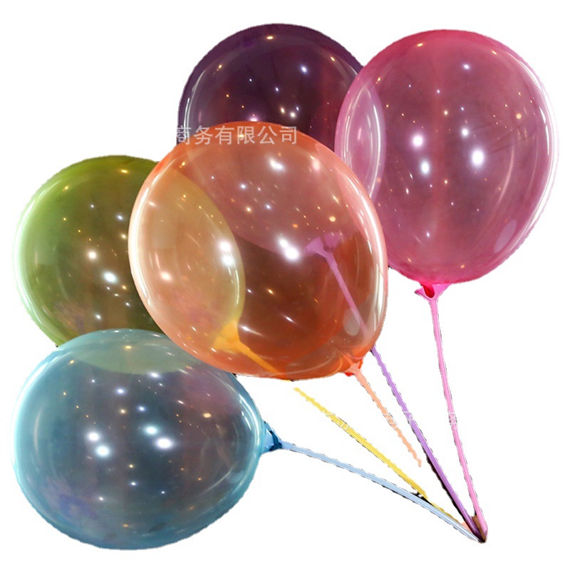 Ins-style colored crystal latex balloons, transparent colored balloons, birthday party decoration and arrangement, 12 inches Application Scenario