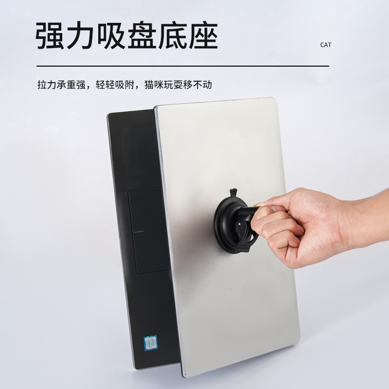 Cat toy cat teaser with bell, long rod suction cup, self-heating, biting resistant, cat teaser, feather head manufacturer in stock Specification image