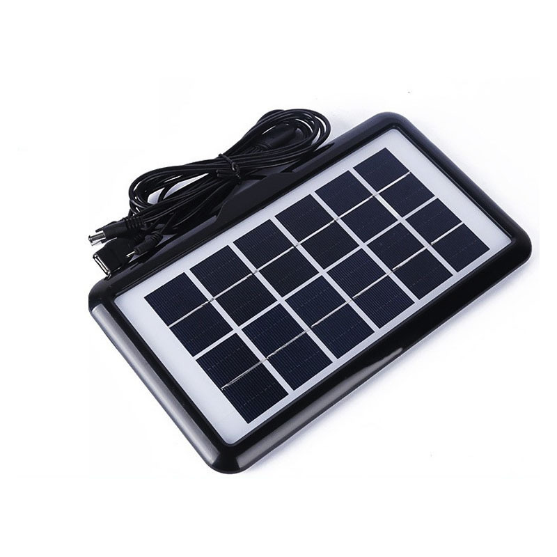 6V3w Solar Panel Outdoor Solar Panel Can Be Charged Mobile Phone Power Generation Panel Outdoor Photovoltaic Power Supply System Panel details Picture