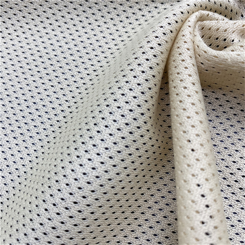 Polyester Low Elastic Full Star Mesh Fabric Instant Dry Low Elastic Sportswear Lining Mesh Fabric details Picture