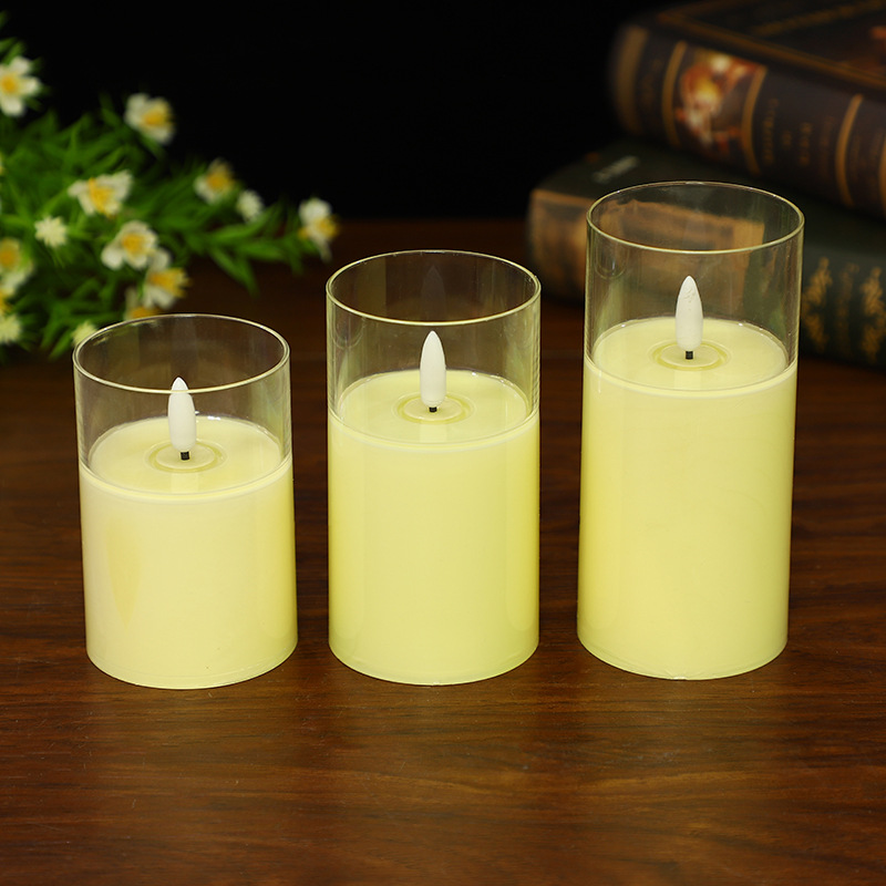 Manufacturers direct led with cup electronic candle smokeless creative wedding road lead warhead simulation candle lamp wholesale Specification drawing