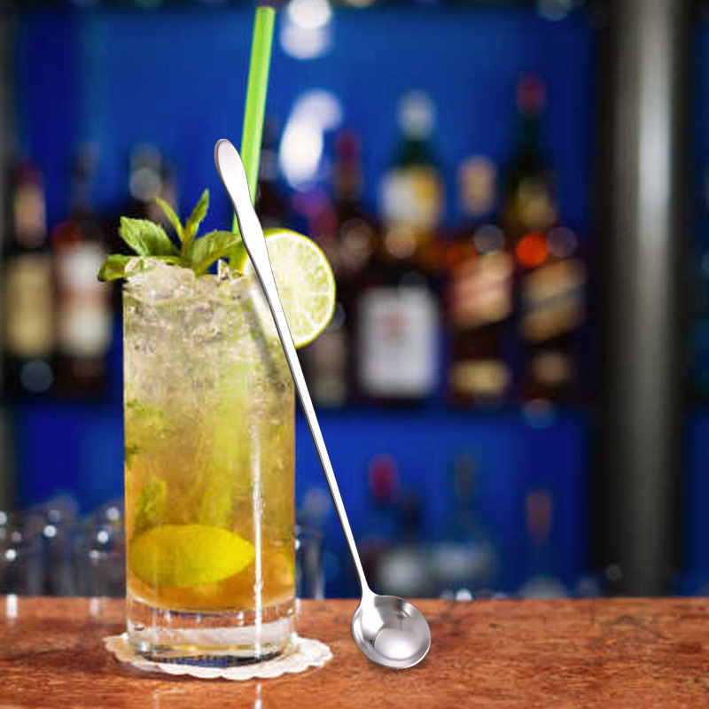 Stainless steel gourd spoons, extended handle stirring spoons, seasoning spoons, deep can honey spoons, bar spoons, ice spoons wholesale Application Scenario