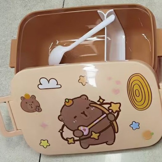 The pattern series lunch boxes are cute cartoon, office worker lunch boxes, student lunch boxes, and separated food storage boxes Specification image