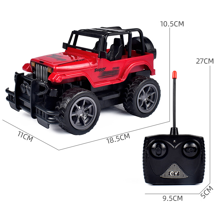 1:24 Remote control off-road vehicle lights, Jeep model, four-way remote control car, boys' toy manufacturer wholesale supply Application Scenario