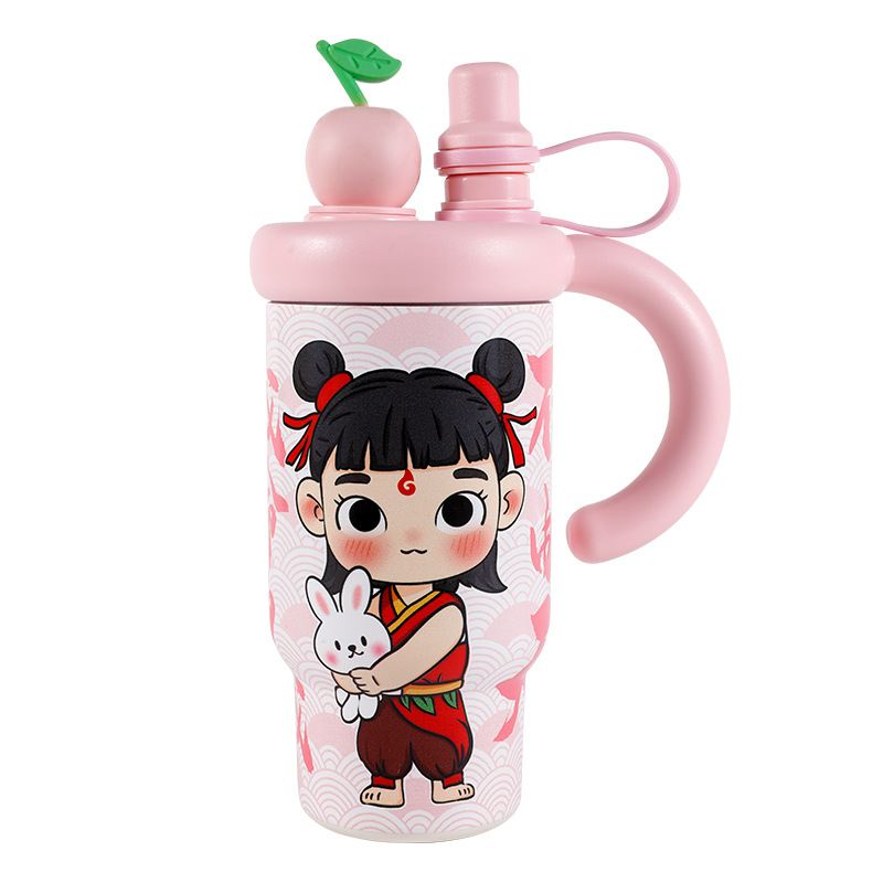 New patterned giant ice cup, 316 stainless steel insulated cup, large-capacity portable water cup with high appearance level Item Picture