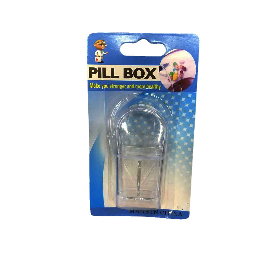 Clear Tape Blade Pill Cutter With Silicone Pad Pill Divider Portable Manual Pill Cutter Rs-6512 Application Scenario