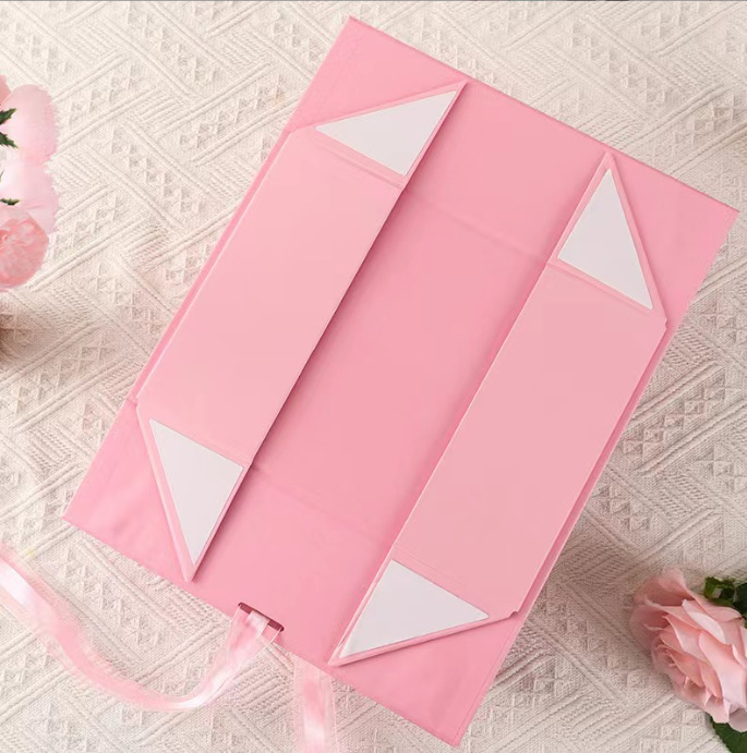 Cross-border best-selling bow gift box, folding gift box, exquisite ribbon flip-top envelope, gift packaging box details Picture
