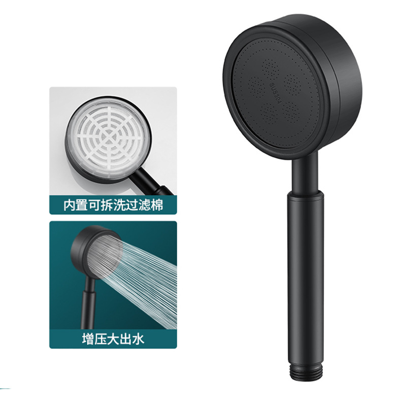 Nordic SUS304 stainless steel Pressurized shower head, water heater pressurized bathroom heater, bathing, shower, rain shower, flower drying head Pressurized shower head Specification image