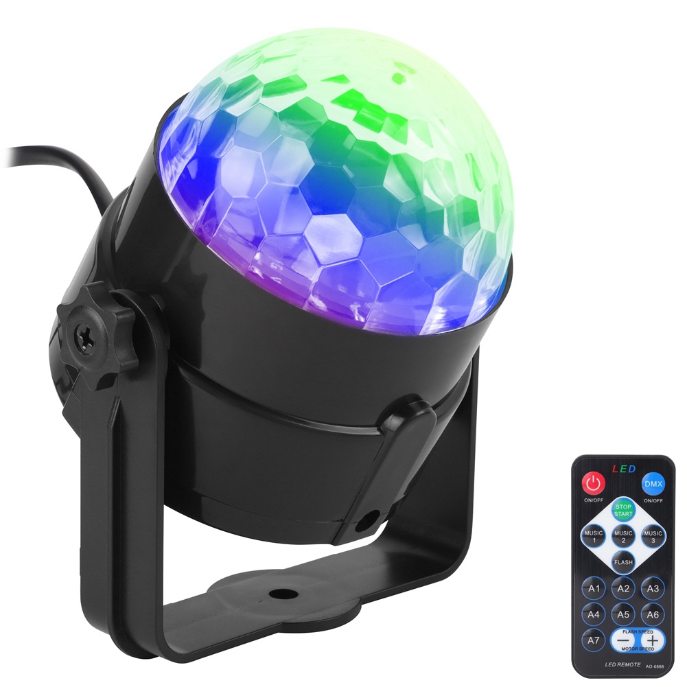 Cross-border LED remote control mini magic ball crystal magic ball light stage light KTV stage light Application Scenario