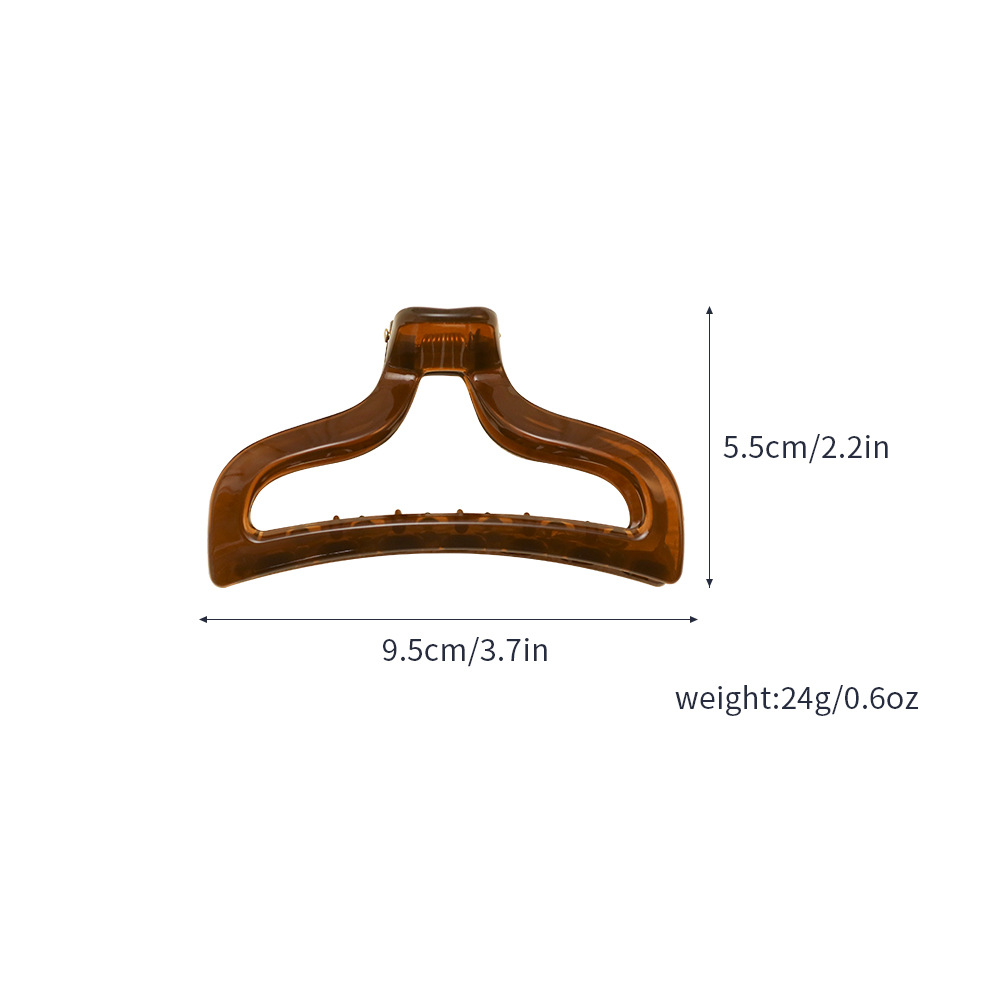 South Korea's New Jelly Transparent Grab Clip Hairpin Simple Temperament Back Head Hairpin Shark Clip Large Clip Hair Accessories Item Picture