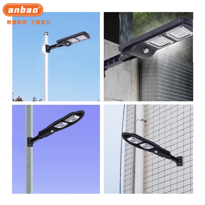 Solar street lamps, sensor courtyard wall lamps, smart remote-controlled lighting fixtures, COB new rural street lamps, cross-border new models