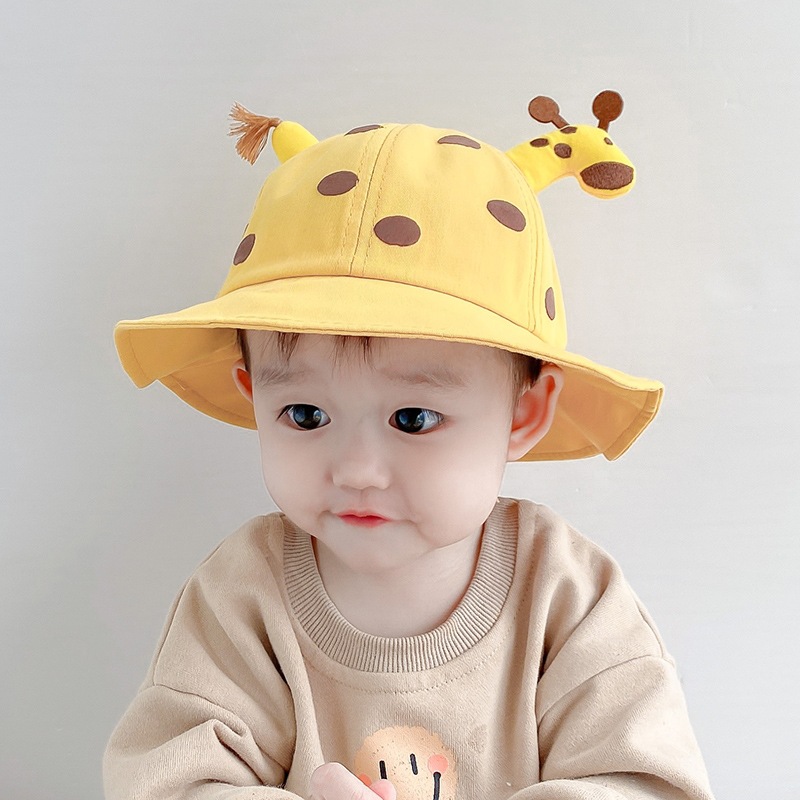 New boys' and girls' hats, fisherman hats, gender-neutral dome warp knitted girls' bud hats, cartoon warm pumpkin hats
