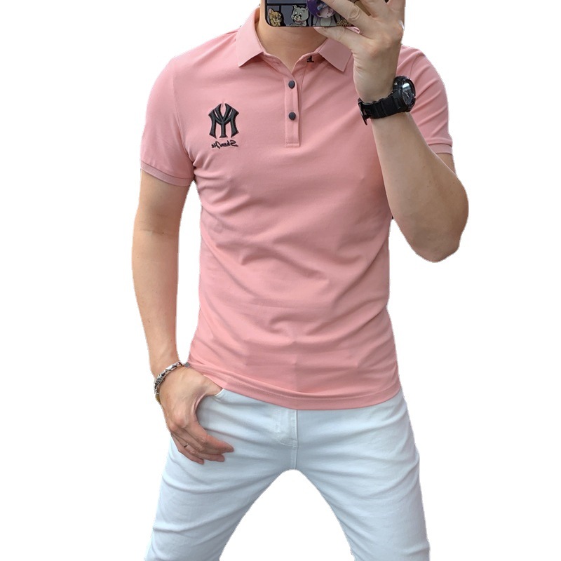 قميص شيرت عالي الجودة من أجل الذكور في مدرسة تطريز البساتين الصيفية الجديدة Item Picture