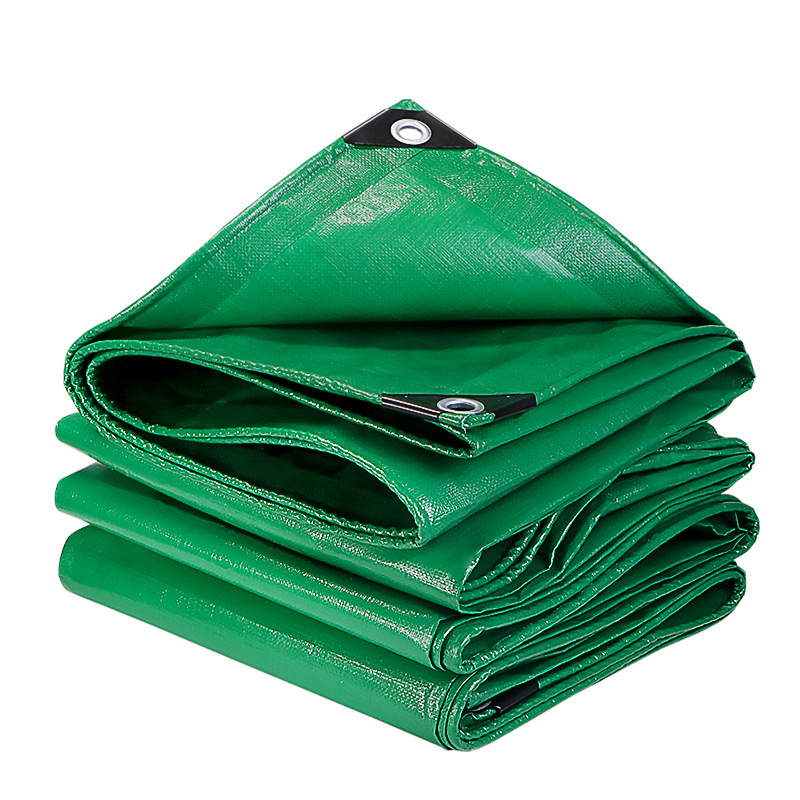 240g加厚耐磨绿色PE防雨篷布防水防晒苫布蓬布帆布防雨布批发详情图5