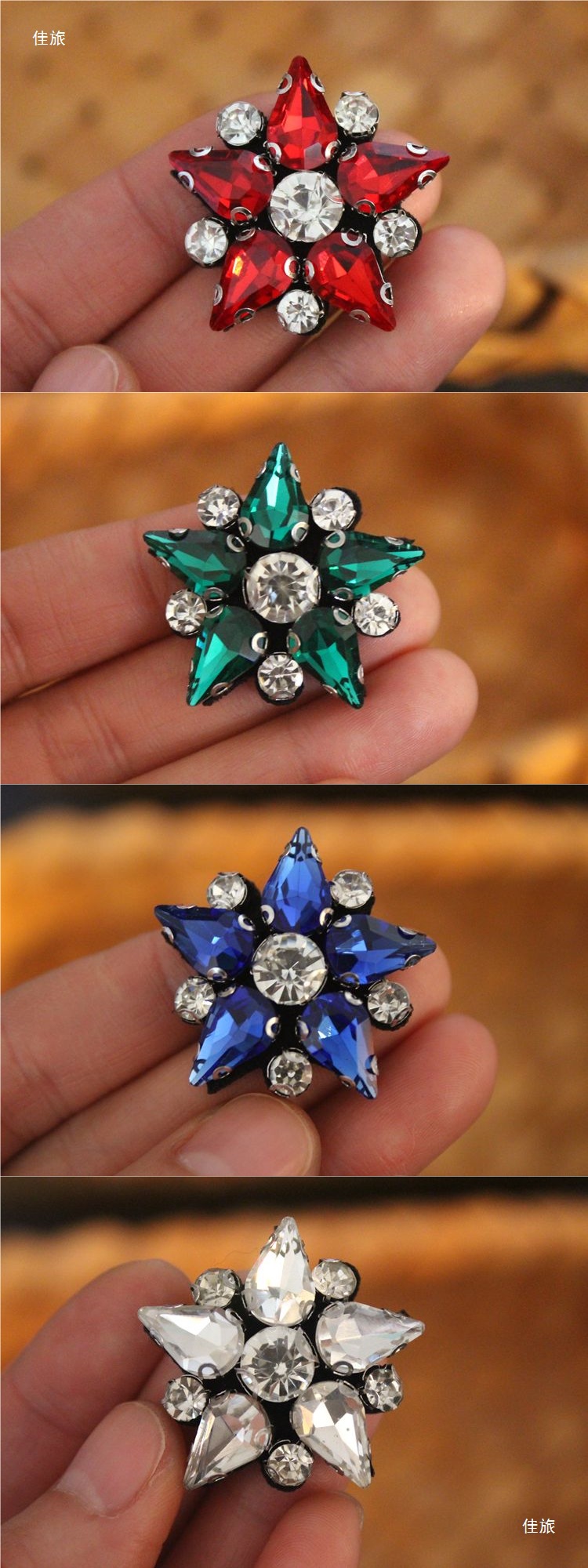 Hand-sewn clothing, water diamonds, beading, exquisite star fabric patches, DIY shoes, bags, T-shirts, sweaters, accessories, brooches, material patches pic 4
