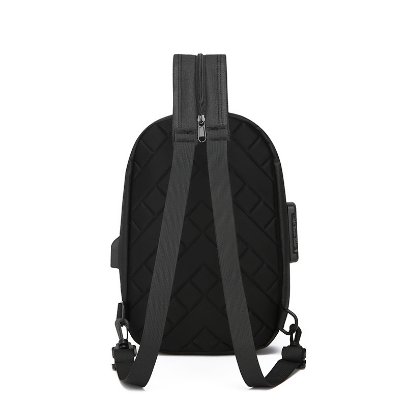 2024 New Men's USB password crossbody bag, multi-functional double-shoulder office backpack with large capacity, waterproof Specification image