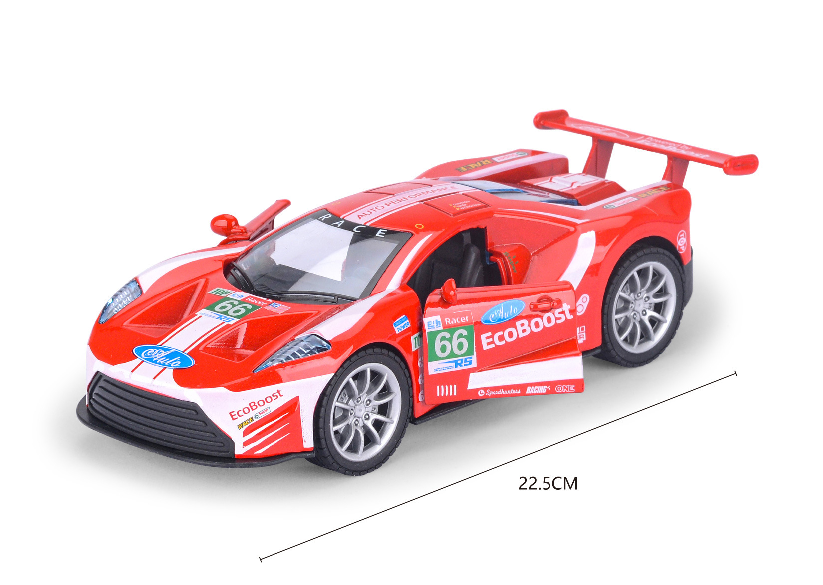 The hood, trunk and doors of the 1:22 Mercedes-Benz Ford Rebound alloy toy car can be opened with sound, light and music Item Picture