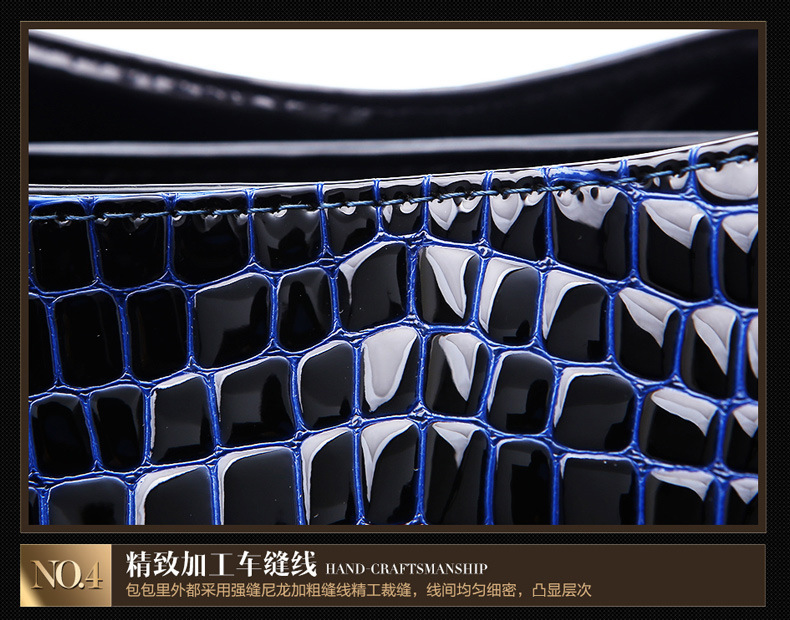 欧美范外贸成熟气质鳄鱼纹石头纹手提包女包跨境轻奢腋下包箱包皮具男士手提袋详情10