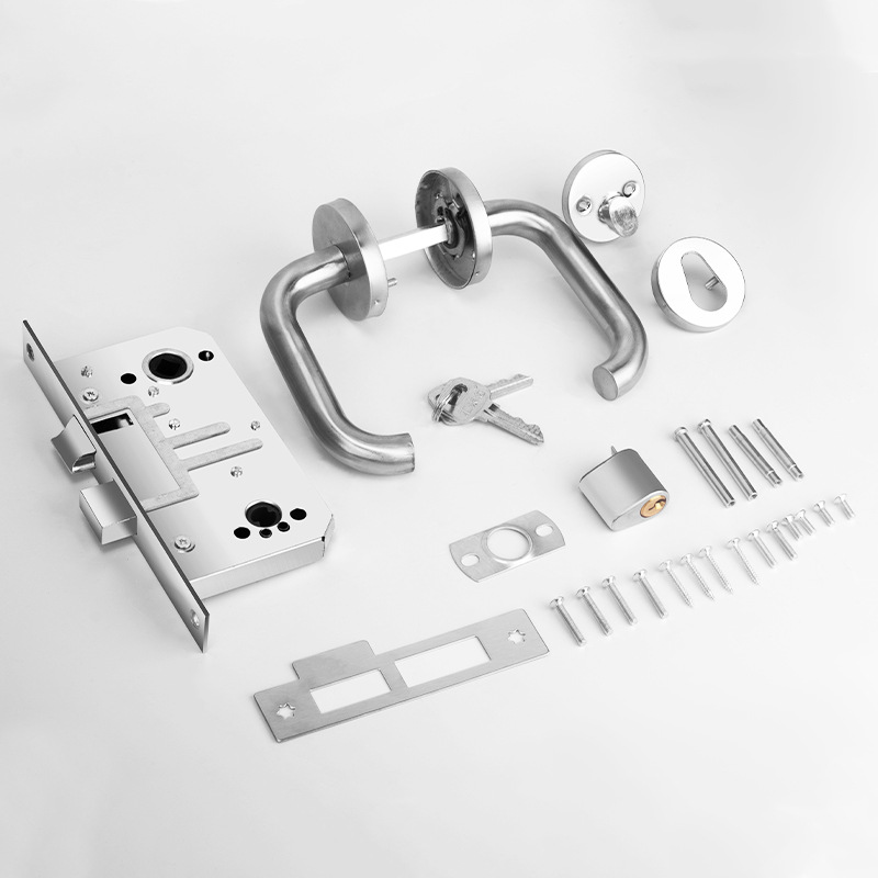 304 Stainless Steel Fire Lock Full Set Of Universal Fire Lock Core Access Lock Accessories Handle Fire Lock Body Application Scenario